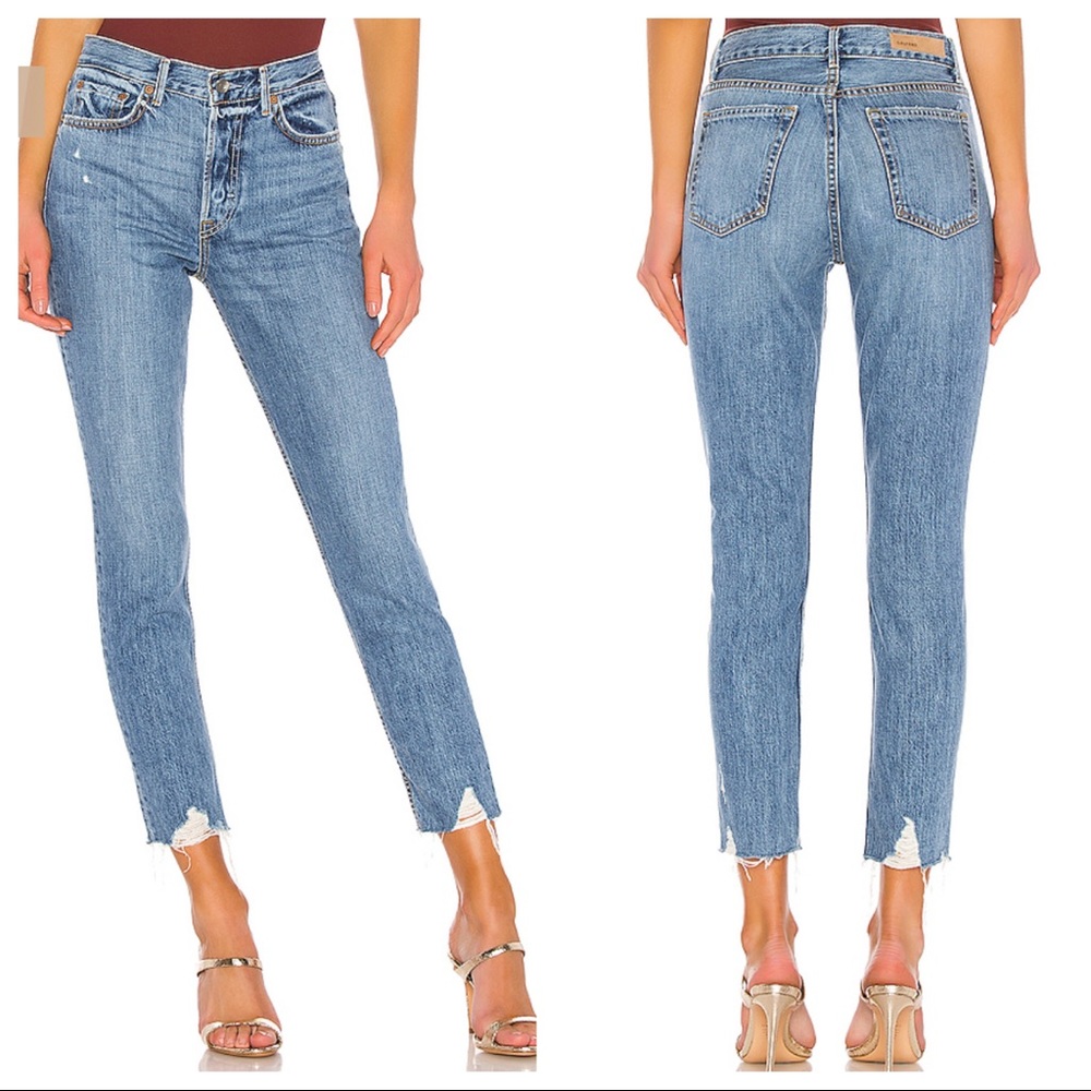GRLFRND Karolina Skinny Jeans in Forget Me Never - Picture 2 of 7